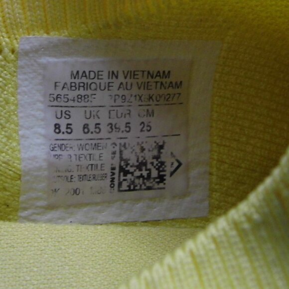 CONVERSE Chuck Taylor All Star Shoreline Knit Butter Yellow Sneakers Womens 8.5 - Picture 6 of 7